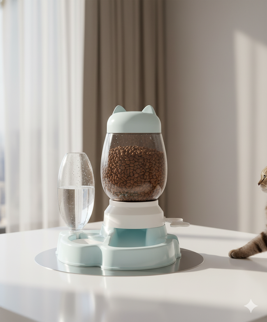 Automatic Pet Feeding & Drinking Fountain™