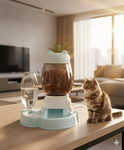 Automatic Pet Feeding & Drinking Fountain™